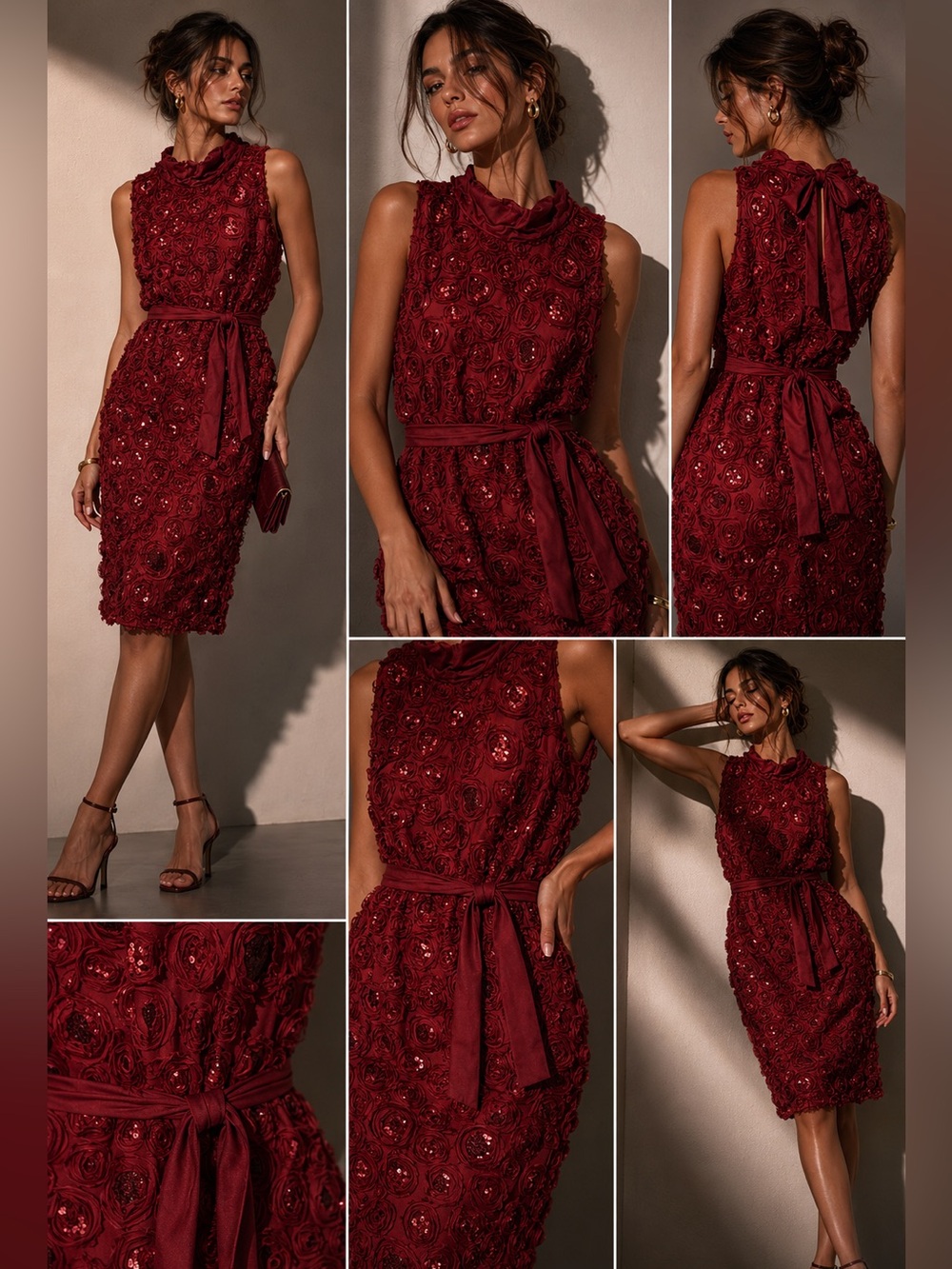 Beautiful red with sequin size 0 dress